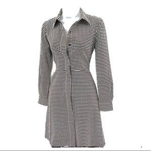 Lauren Ralph Lauren Button Houndstooth Dress Sz 2P